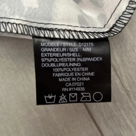 RIPE Strapless Animal Print Satin Mini Dress Pockets, Size M - Picture 11 of 11